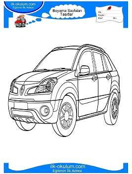 Çocuklar İçin Renault Boyama Sayfaları 